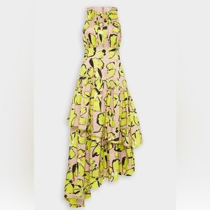 AJE Pelicano Racer Asymm Tiered Dress Size 4 MSRP $595.